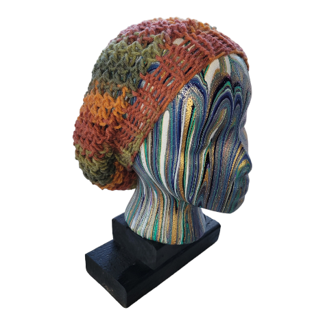 Earthy Autumn Colors Adult Slouchy Hat