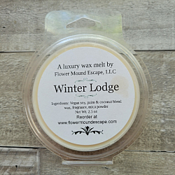 Winter Lodge Wax Melts-wax melt, wax tart, vegan wax melt, soy wax melt, soy wax, coconut wax melt, coconut wax, fall fragrance, autumn fragrance, fall wax melt, autumn wax melt, Christmas scent, made in Louisiana, Louisiana wax melts, scented wax melts, triple scented, Scentsy, Bath and Body Works, refreshing scent, spice scent, harvest festival, Thanksgiving scent, Halloween scent, Halloween fragrance, mountain vacation