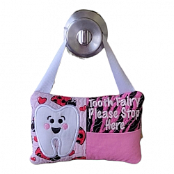 Pink Love Bug Tooth Fairy Pillow-