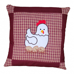 Farmhouse Chicken on Eggs Pillow Cover