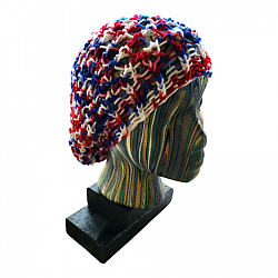 Americana Adult Loom Knit Slouchy Hat-